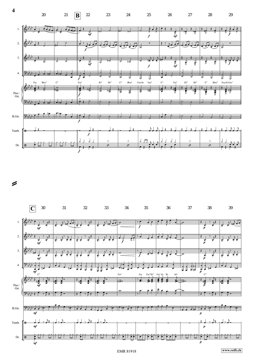 Gypsy Chorus Gypsy Chorus Woodwind Quartet scores gallery preview page 4