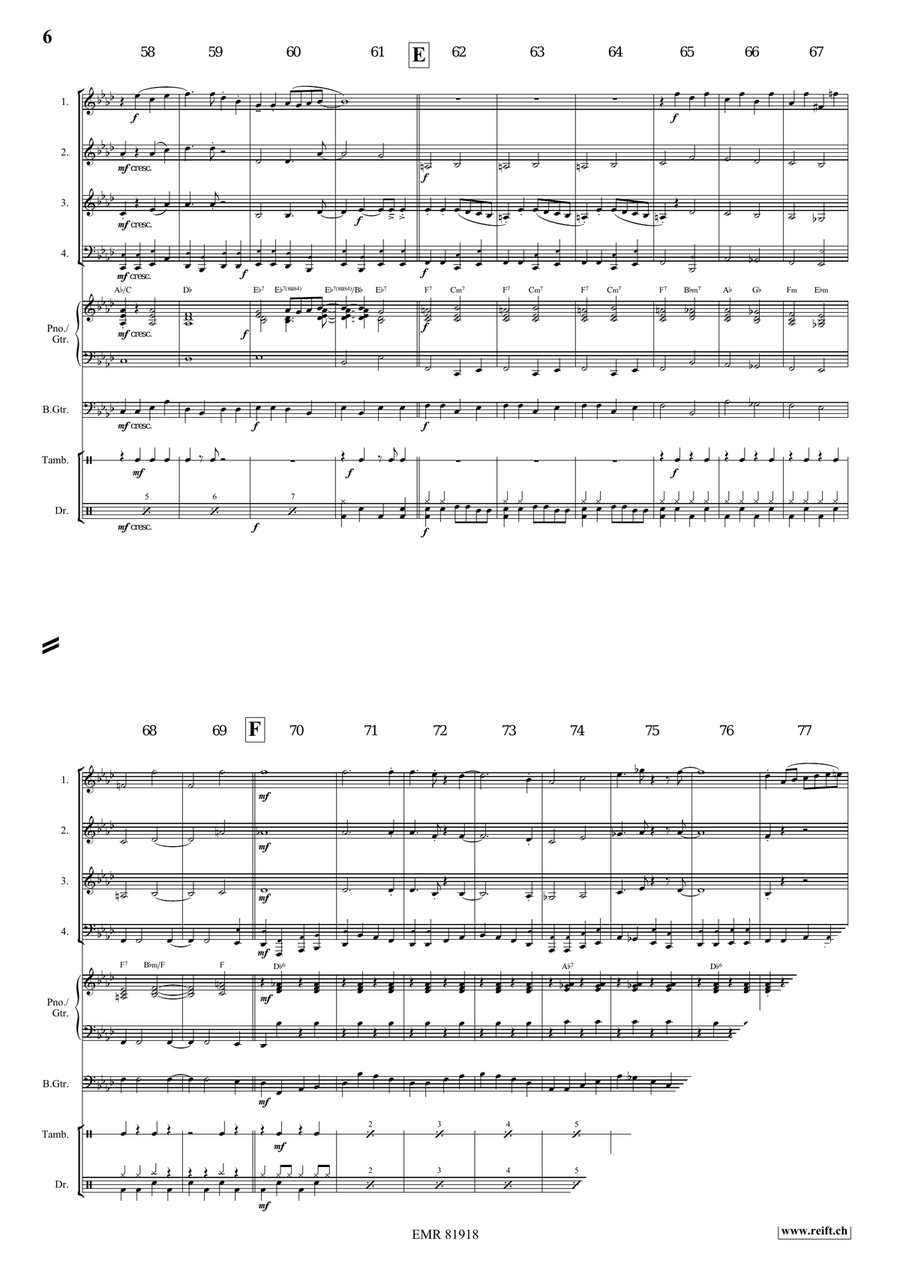 Gypsy Chorus Gypsy Chorus Woodwind Quartet scores gallery preview page 6