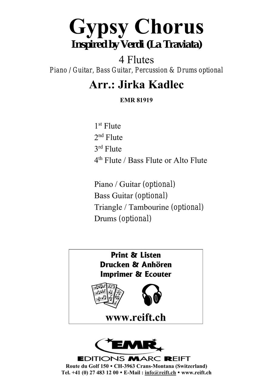 Gypsy Chorus Gypsy Chorus Flute Quartet scores gallery preview page 2