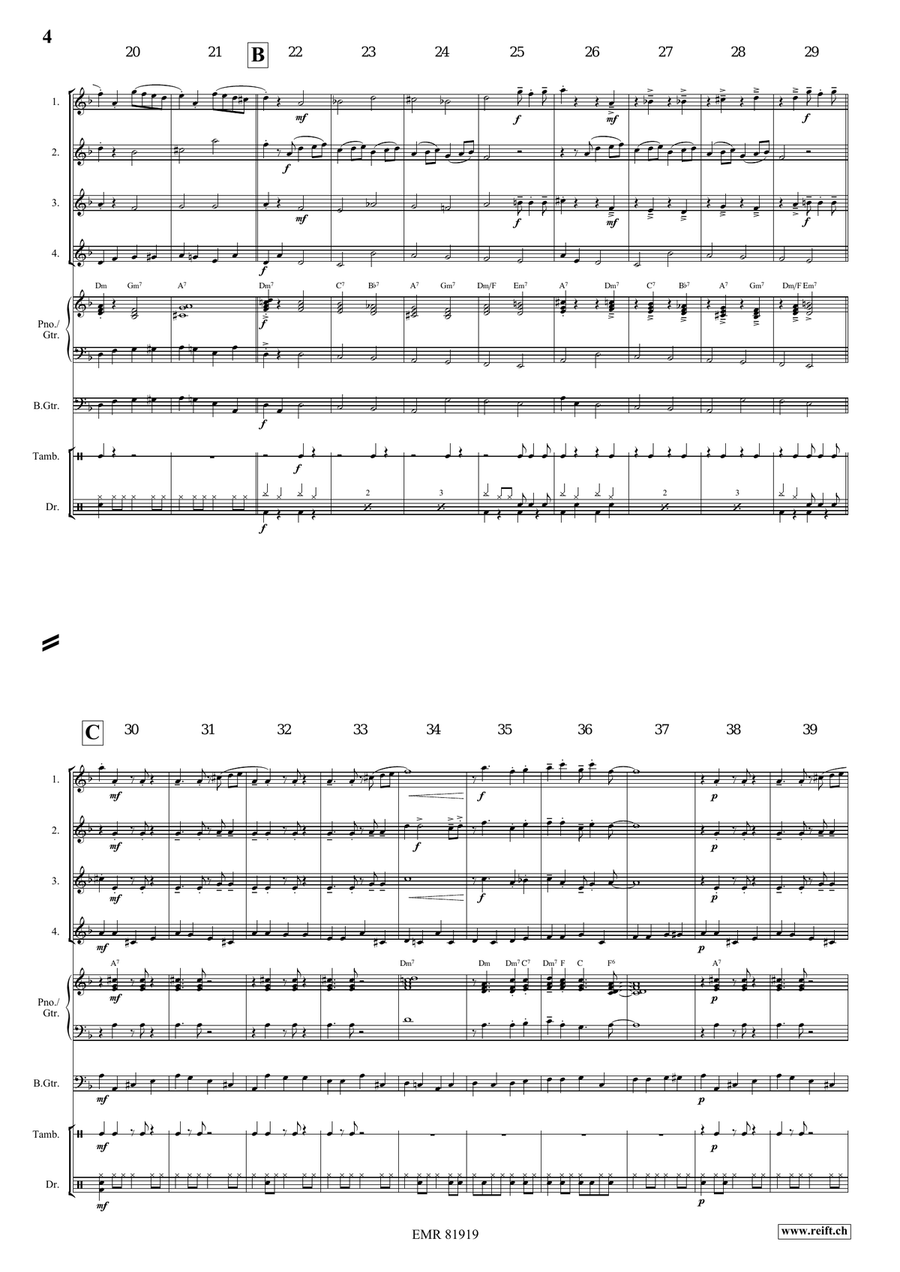 Gypsy Chorus Gypsy Chorus Flute Quartet scores gallery preview page 4