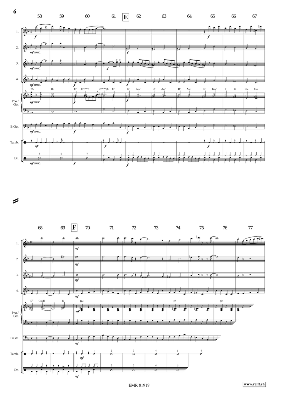 Gypsy Chorus Gypsy Chorus Flute Quartet scores gallery preview page 6