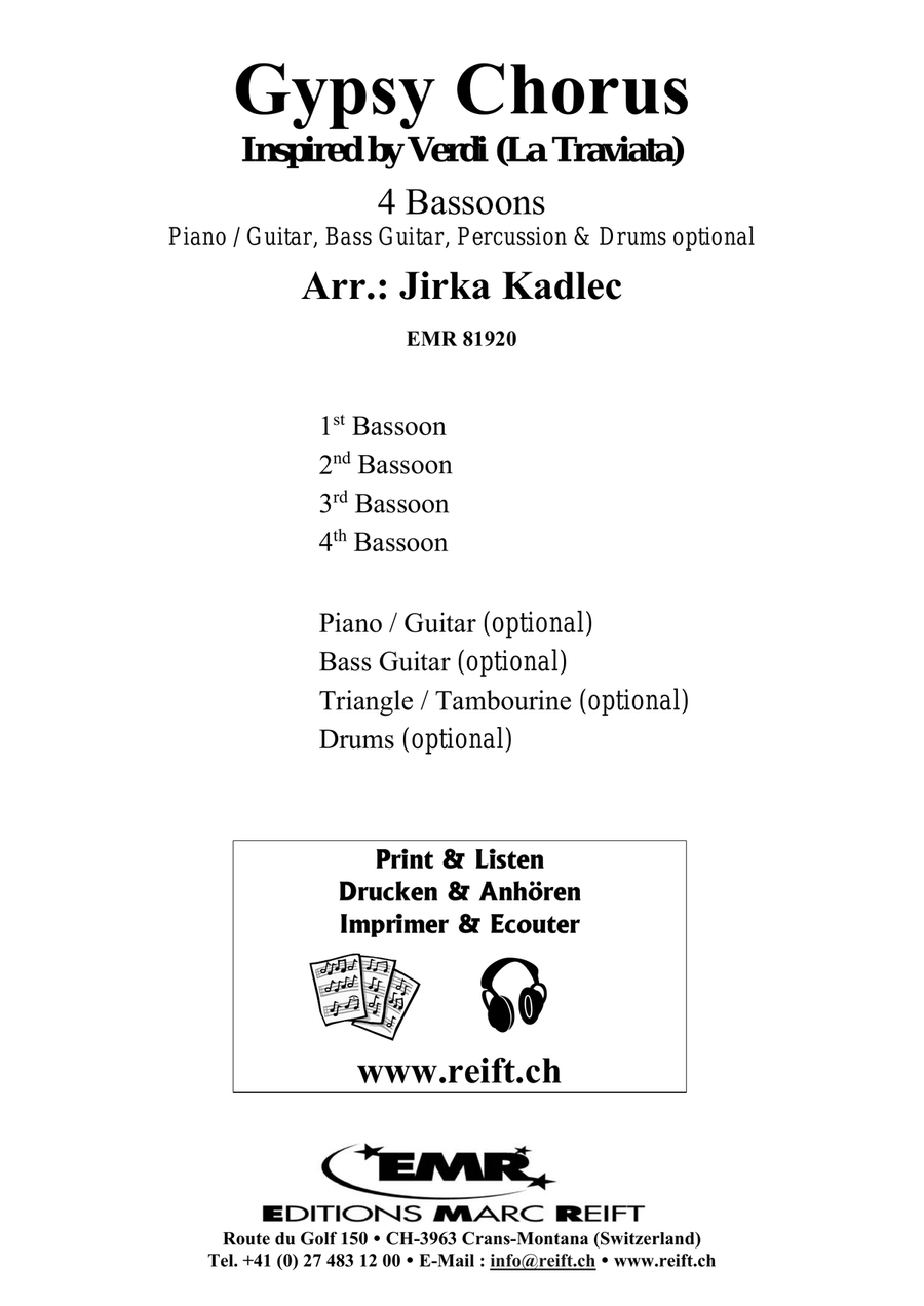 Gypsy Chorus Gypsy Chorus Bassoon Quartet scores gallery preview page 2