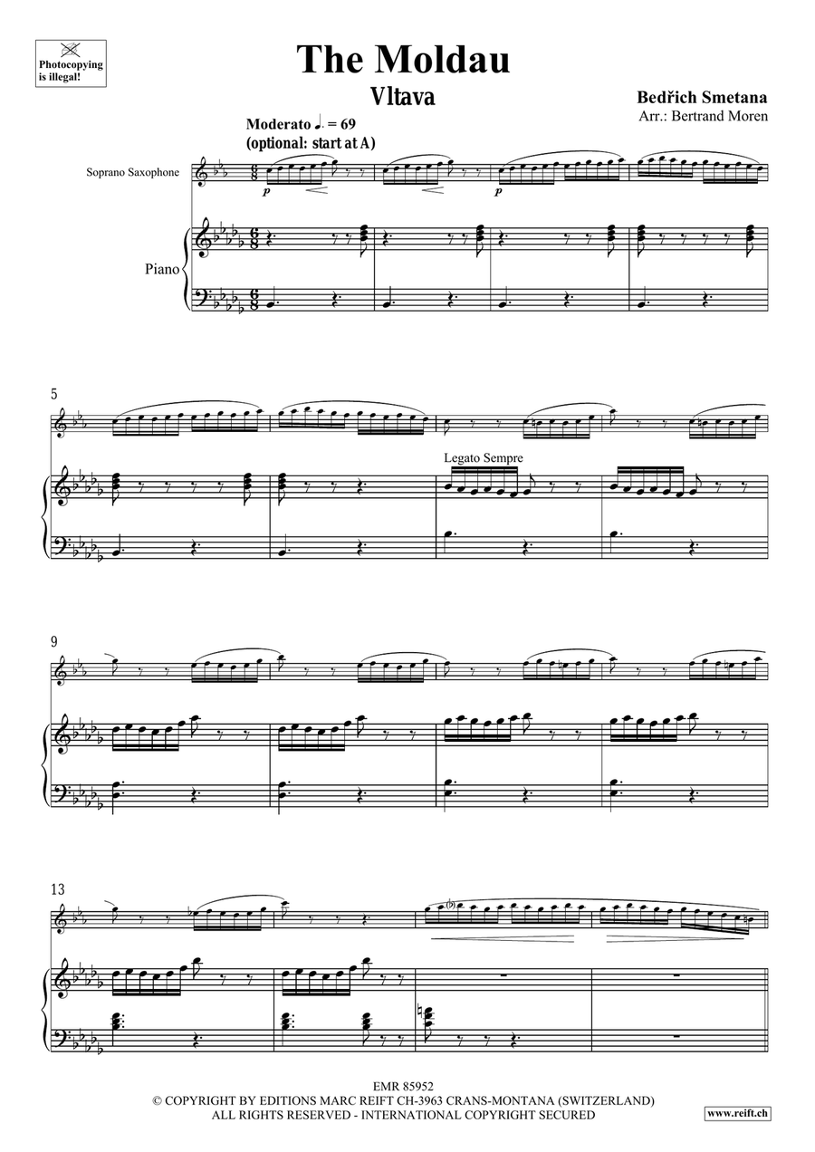 The Moldau The Moldau Soprano Saxophone scores gallery preview page 4