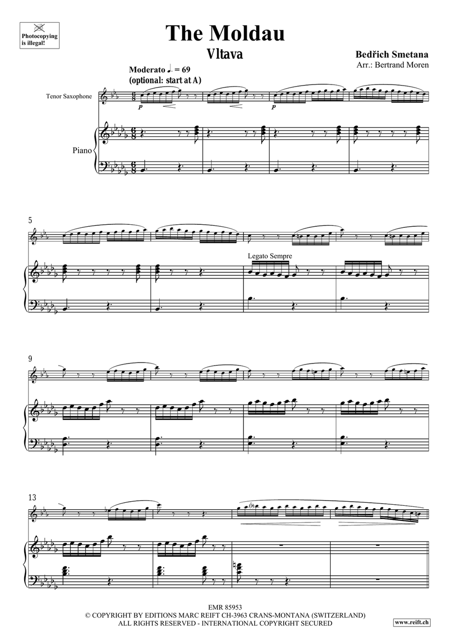 The Moldau The Moldau Tenor Saxophone scores gallery preview page 4