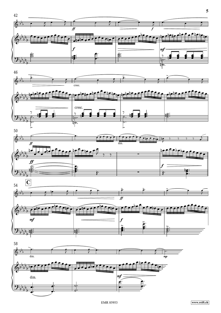 The Moldau The Moldau Tenor Saxophone scores gallery preview page 6
