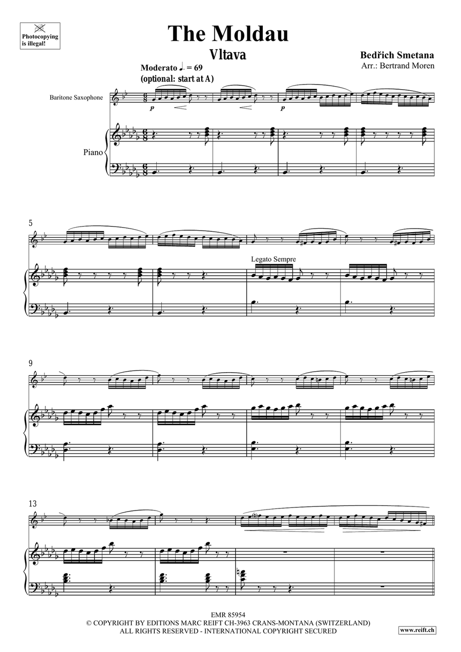The Moldau The Moldau Baritone Saxophone scores gallery preview page 4
