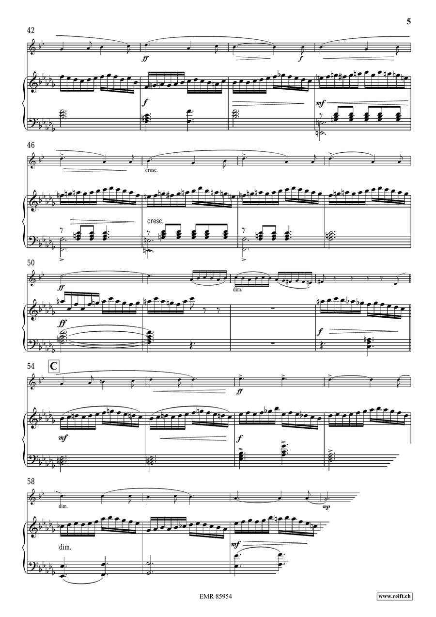 The Moldau The Moldau Baritone Saxophone scores gallery preview page 6