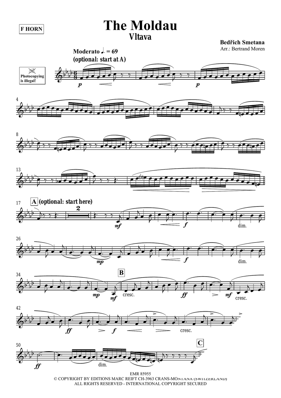 The Moldau The Moldau Horn scores gallery preview page 3