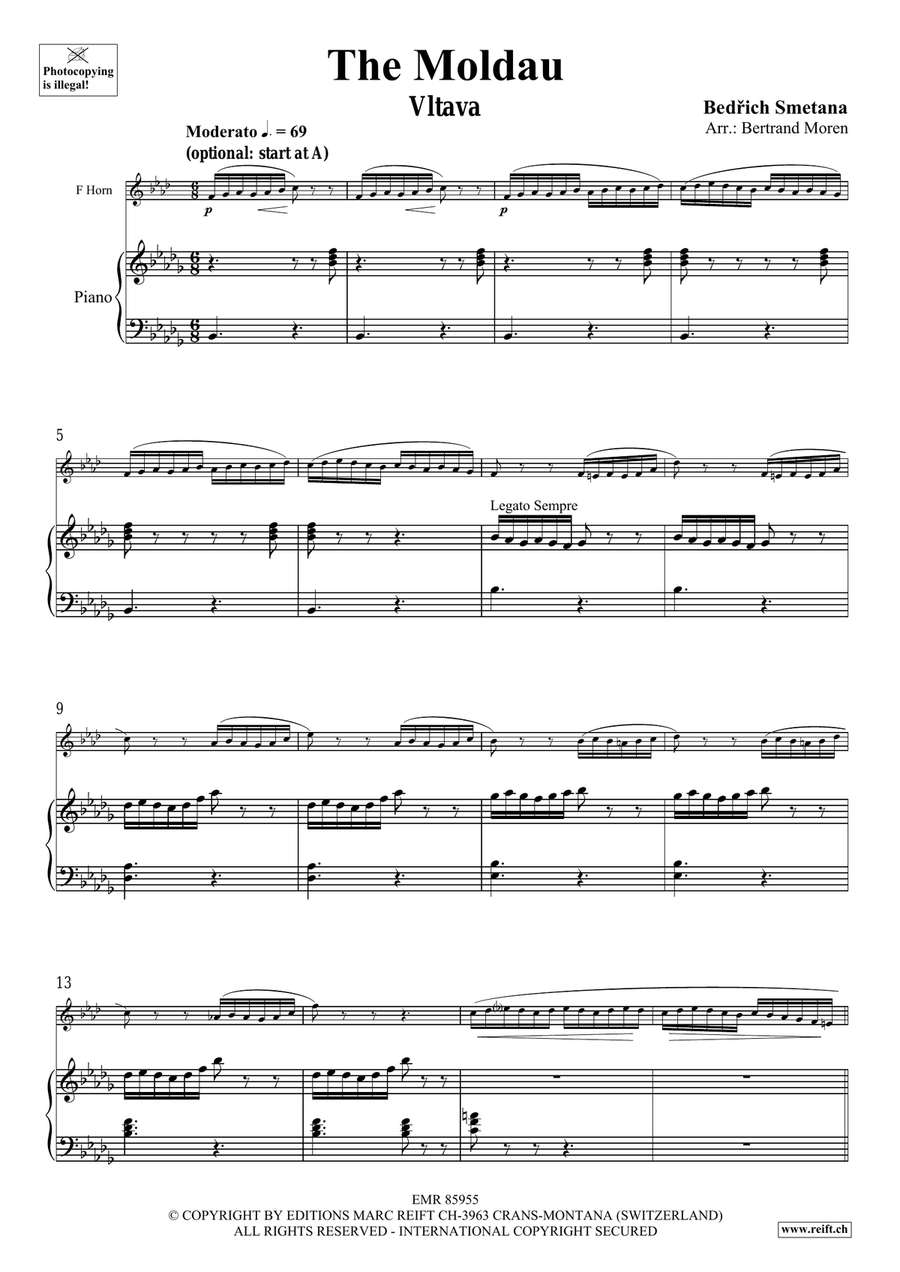 The Moldau The Moldau Horn scores gallery preview page 4