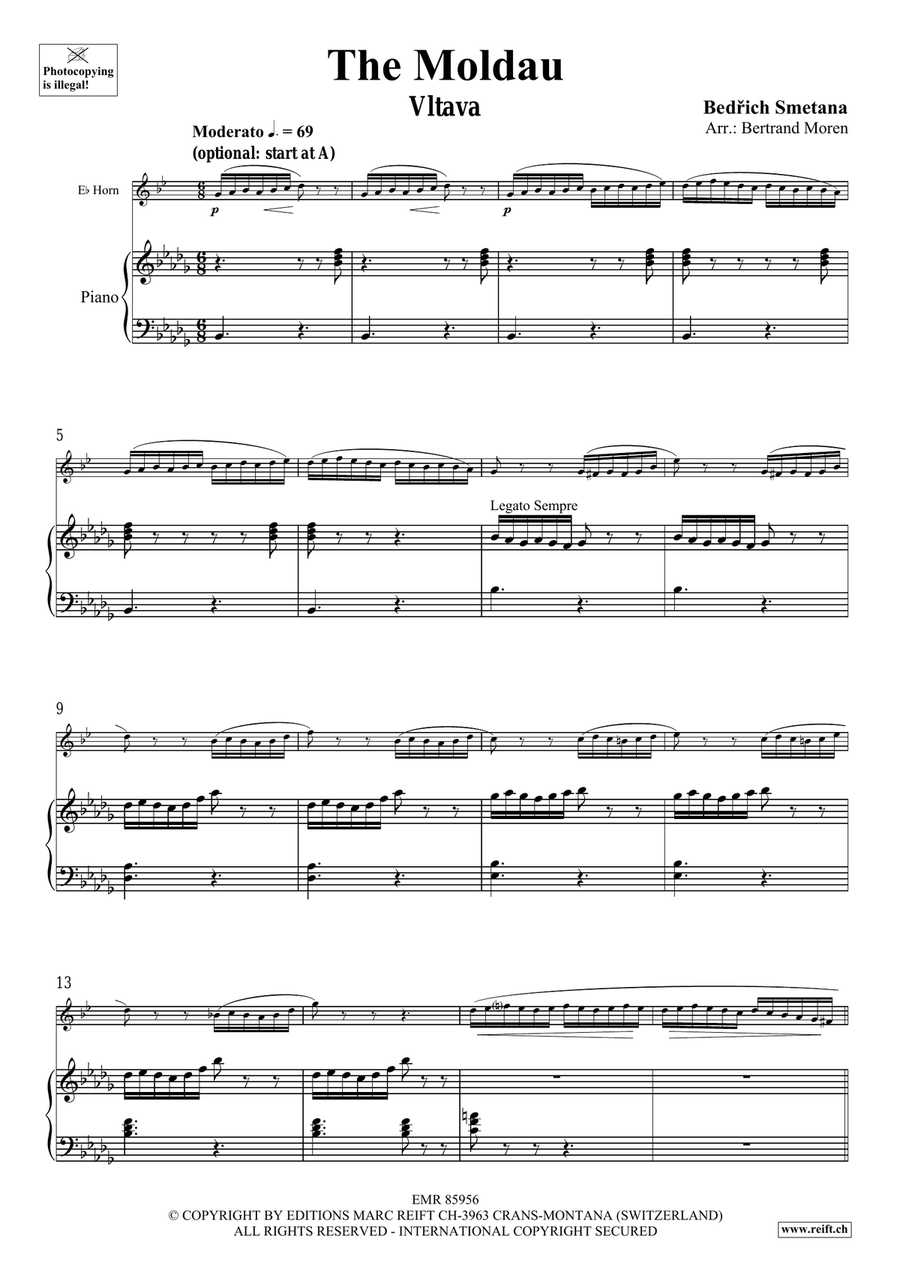 The Moldau The Moldau Horn scores gallery preview page 4