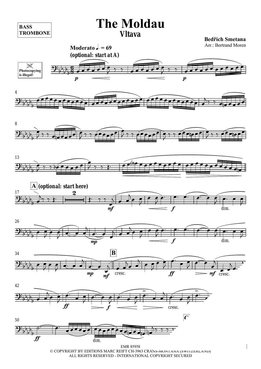 The Moldau The Moldau Bass Trombone scores gallery preview page 3