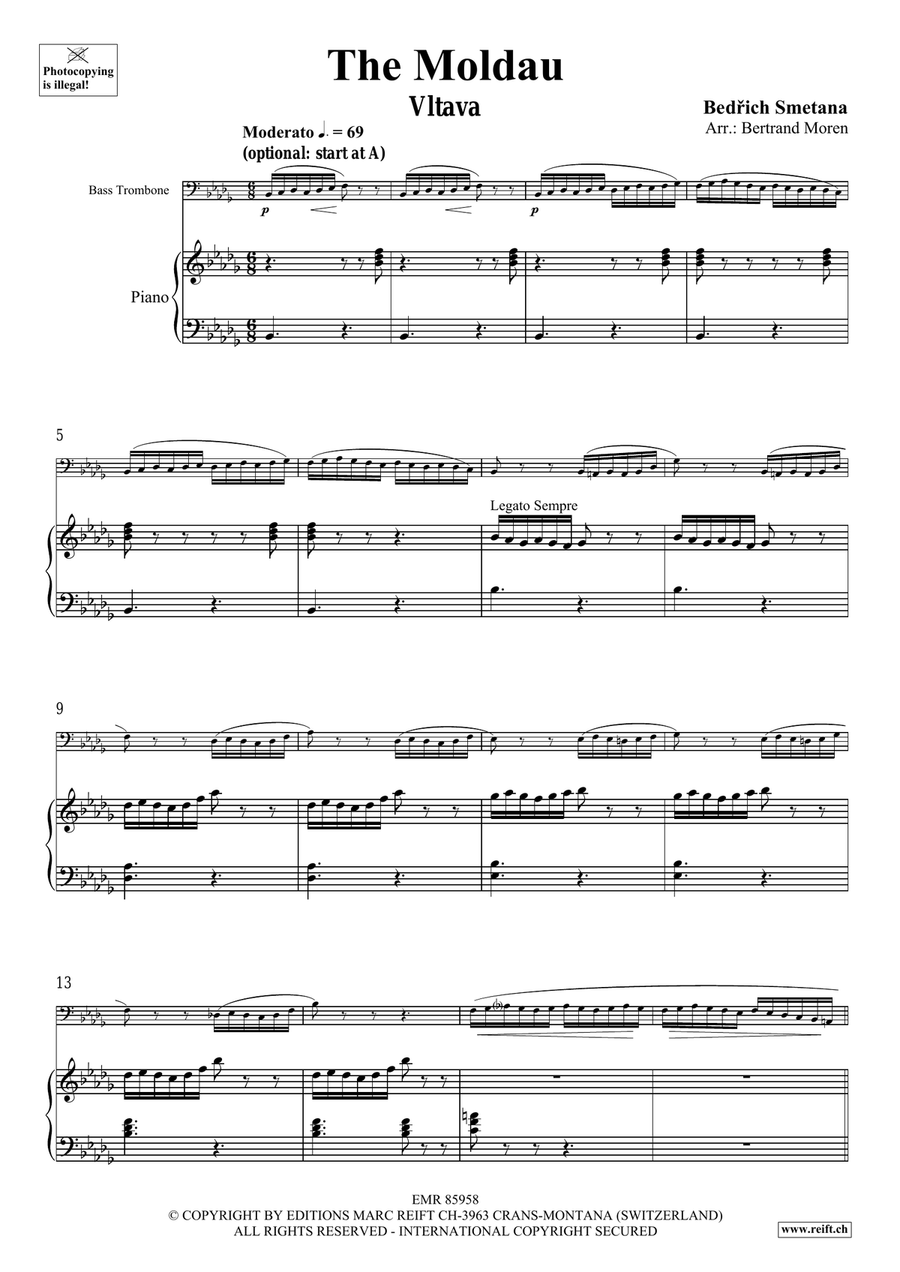 The Moldau The Moldau Bass Trombone scores gallery preview page 4