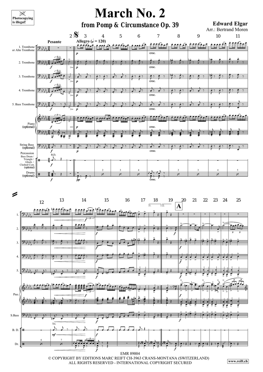 March No. 2 March No. 2 Trombone scores gallery preview page 3