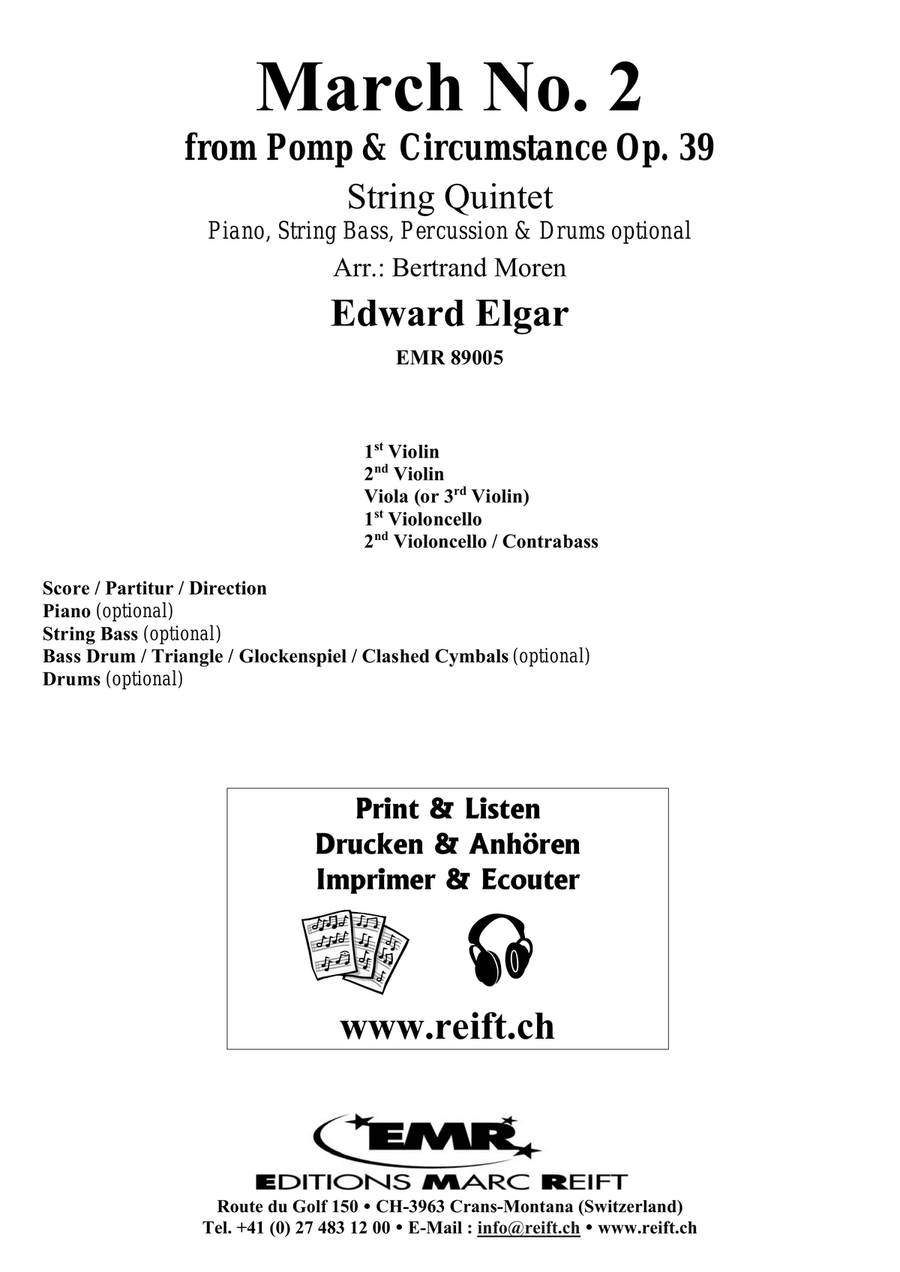 March No. 2 March No. 2 String Quintet scores gallery preview page 2