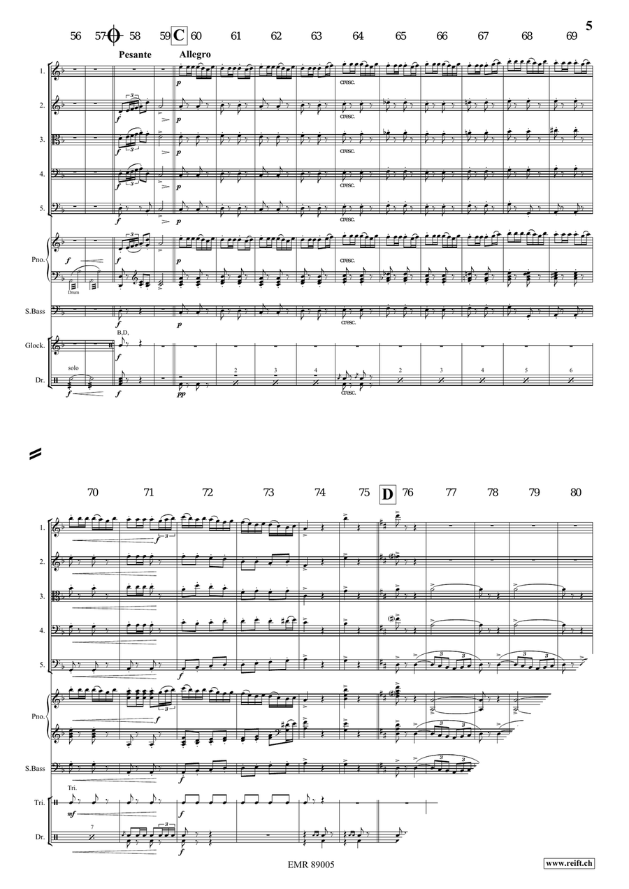 March No. 2 March No. 2 String Quintet scores gallery preview page 5