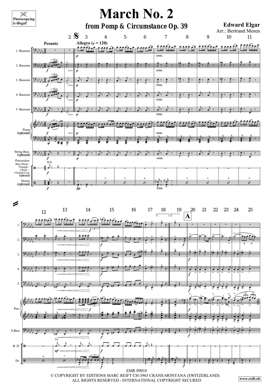 March No. 2 March No. 2 Bassoon scores gallery preview page 3