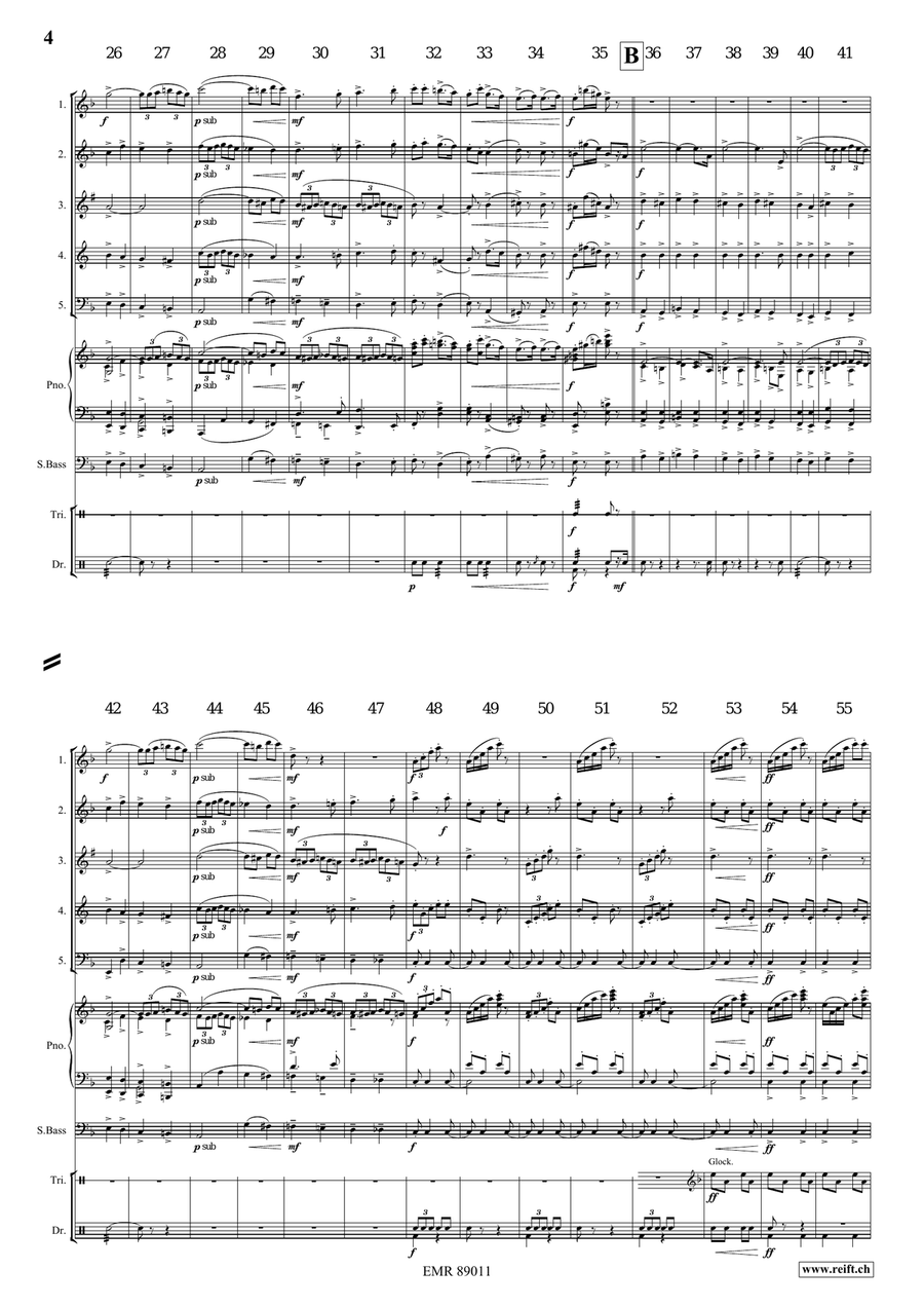 March No. 2 Woodwind Quintet scores gallery preview page 4
