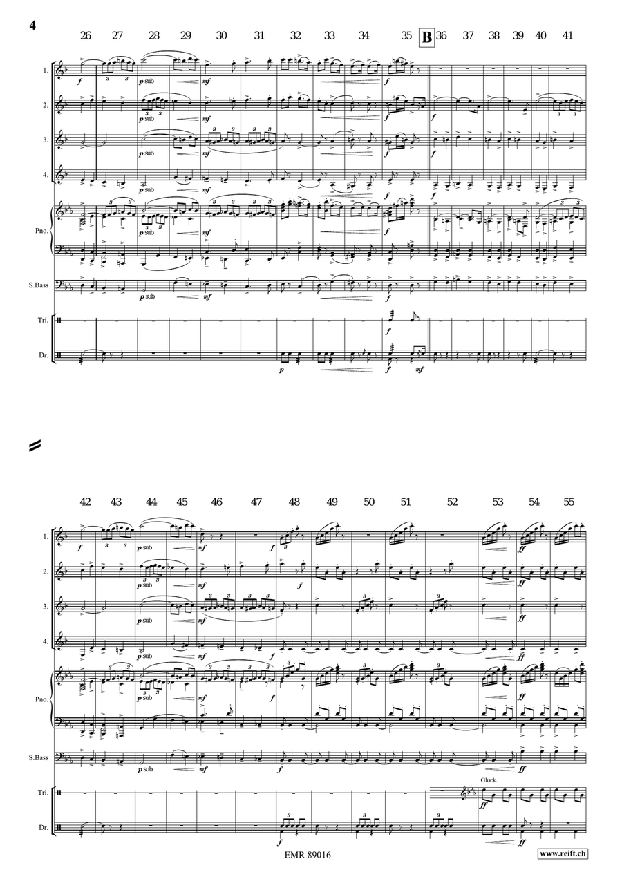 March No. 2 March No. 2 Clarinet Quartet scores gallery preview page 4