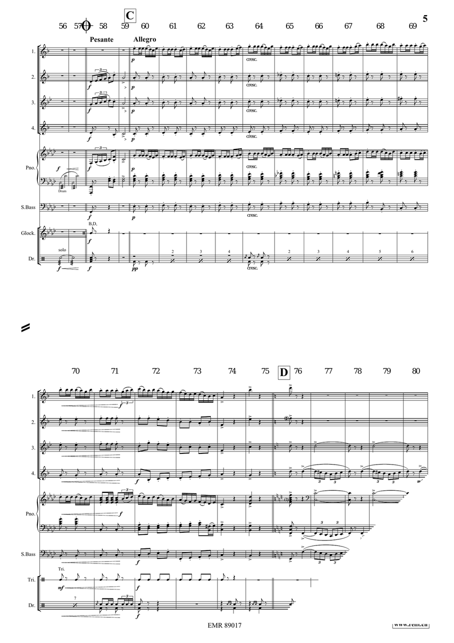March No. 2 March No. 2 Saxophone Quartet scores gallery preview page 5