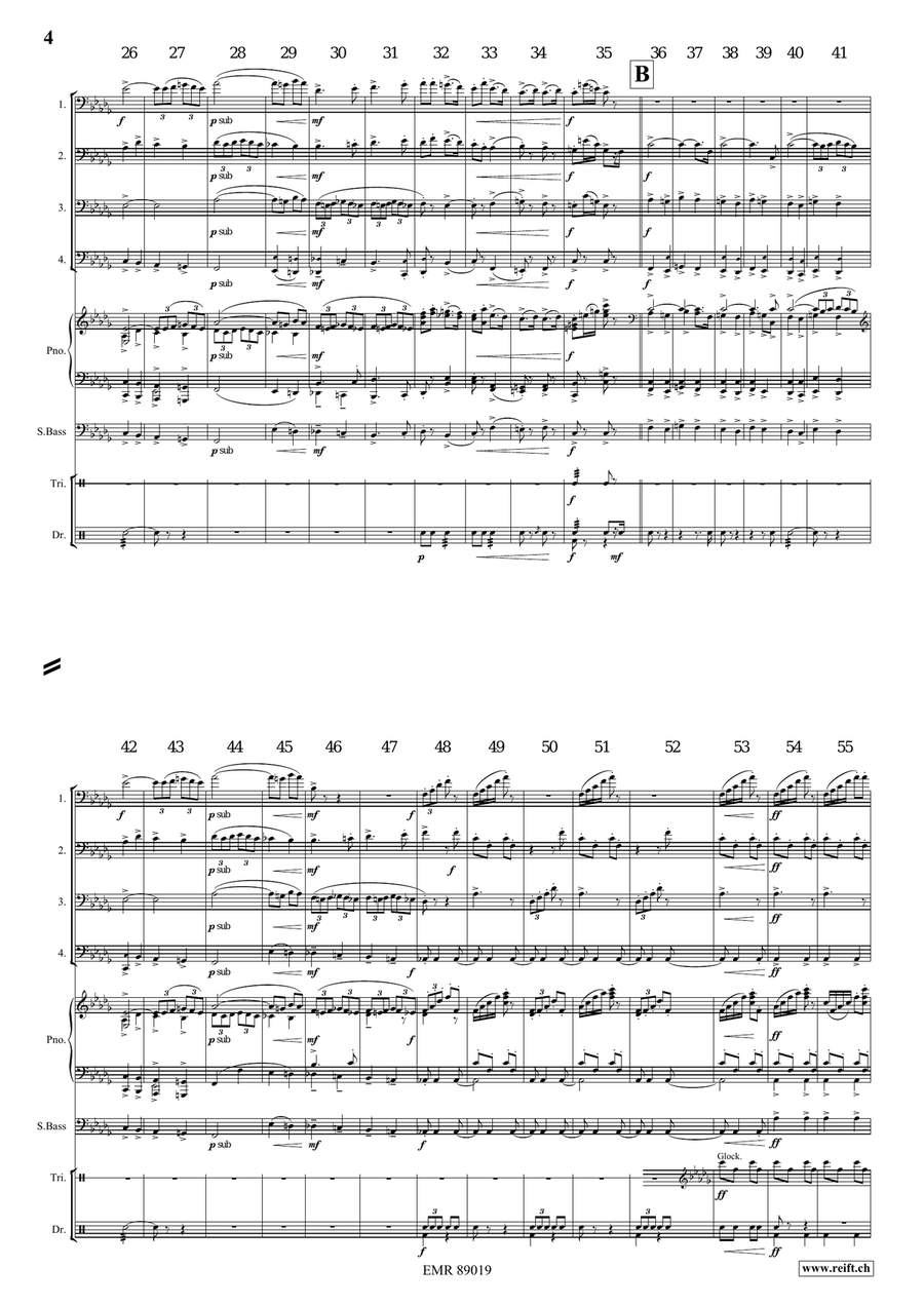 March No. 2 March No. 2 Trombone Quartet scores gallery preview page 4