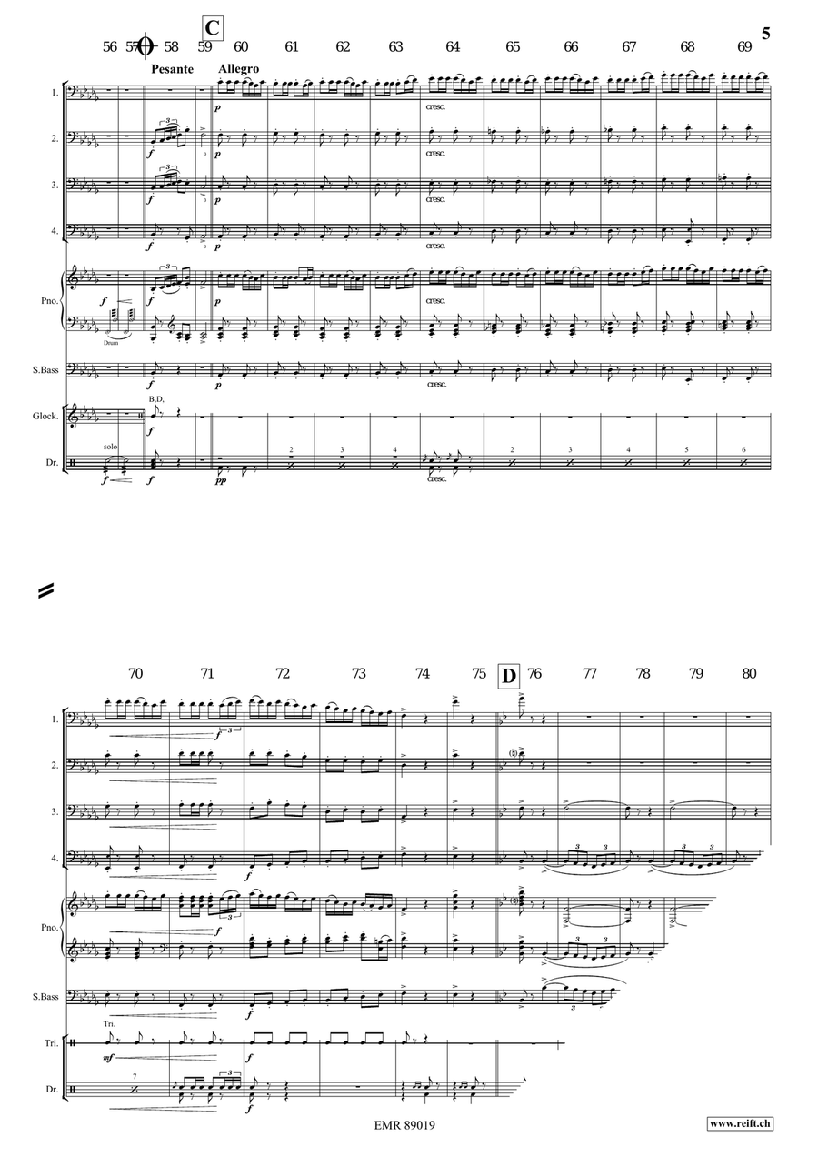 March No. 2 March No. 2 Trombone Quartet scores gallery preview page 5