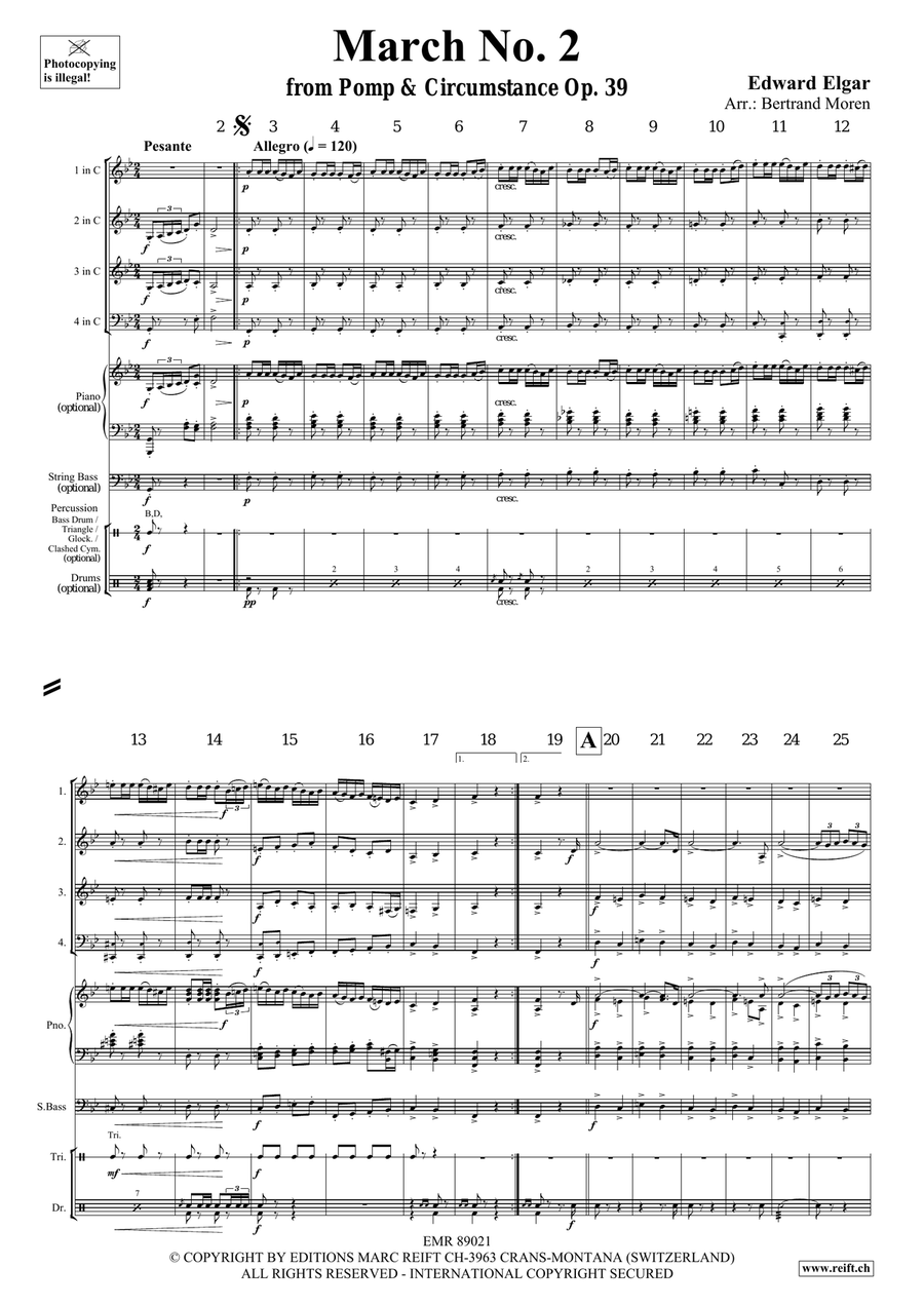 March No. 2 March No. 2 Brass Quartet scores gallery preview page 3