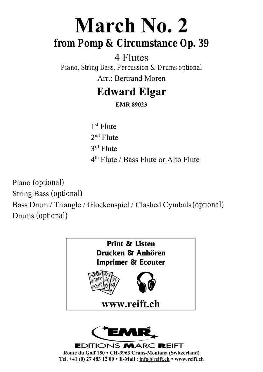 March No. 2 March No. 2 Flute Quartet scores gallery preview page 2