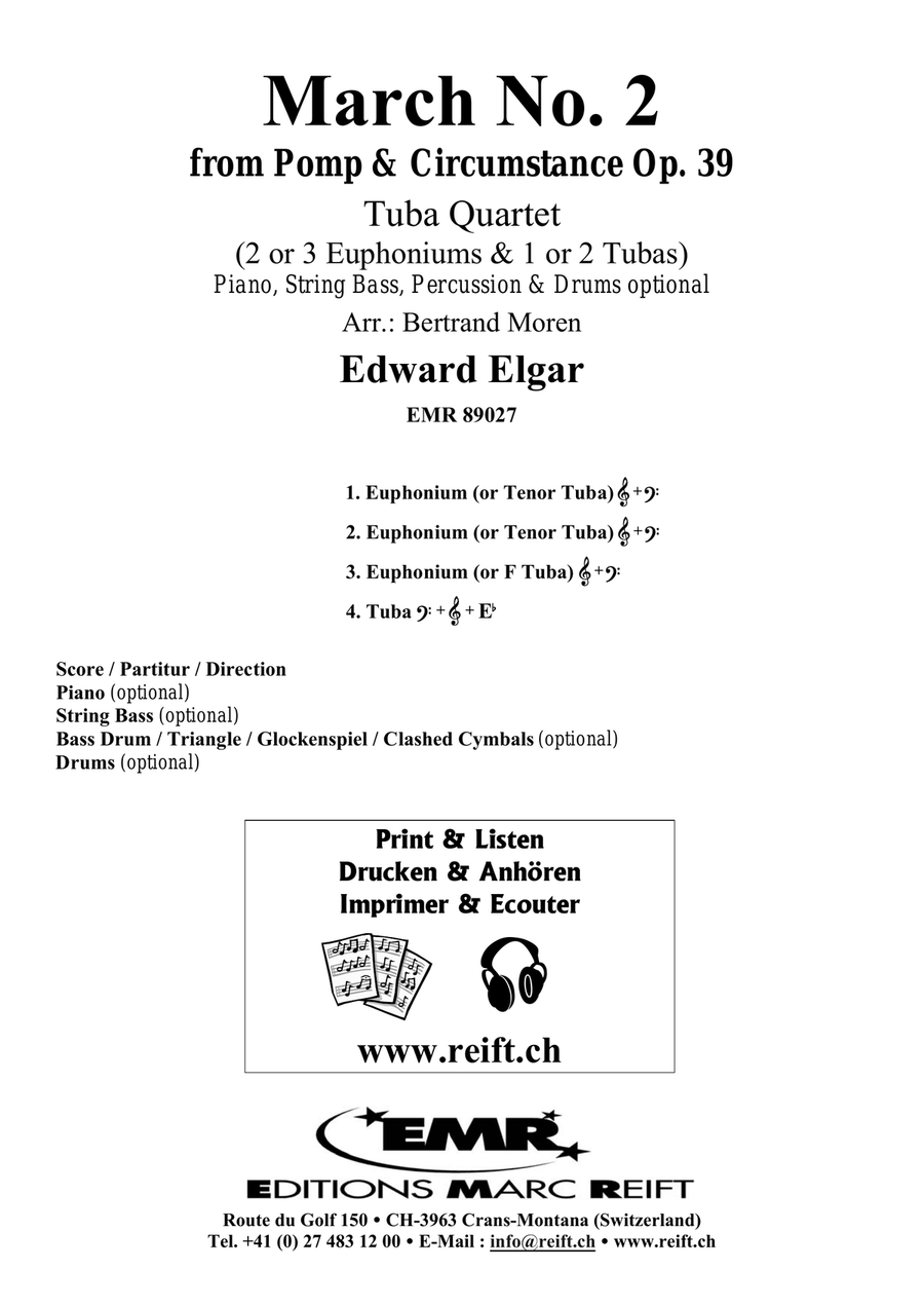 March No. 2 March No. 2 Tuba Quartet scores gallery preview page 2