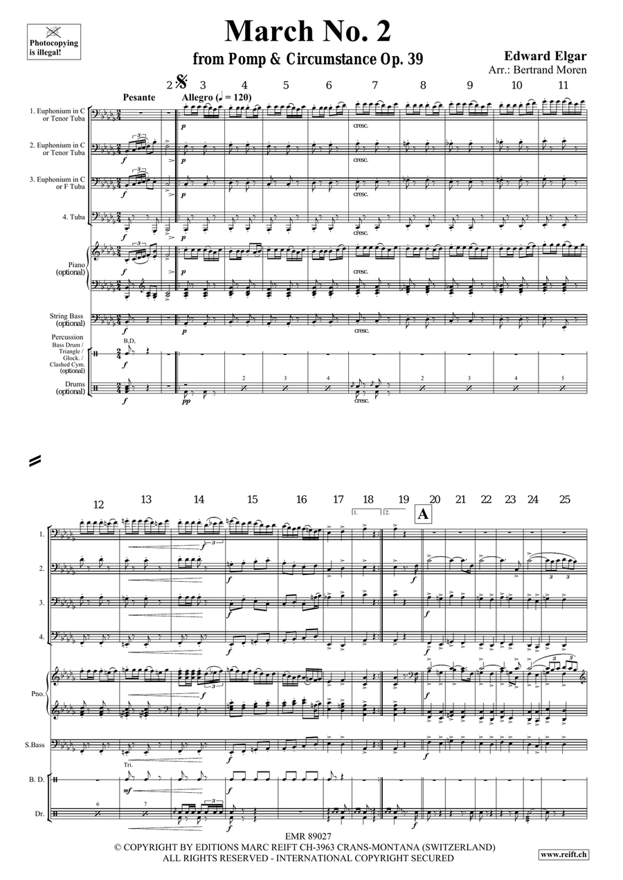 March No. 2 March No. 2 Tuba Quartet scores gallery preview page 3