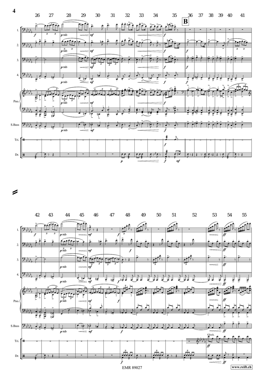 March No. 2 March No. 2 Tuba Quartet scores gallery preview page 4