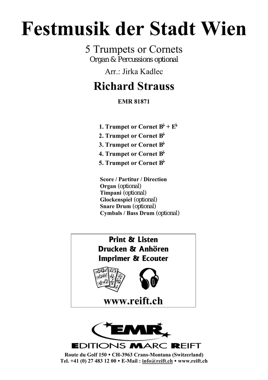 Festmusik der Stadt Wien Festmusik der Stadt Wien Cornet scores gallery preview page 2