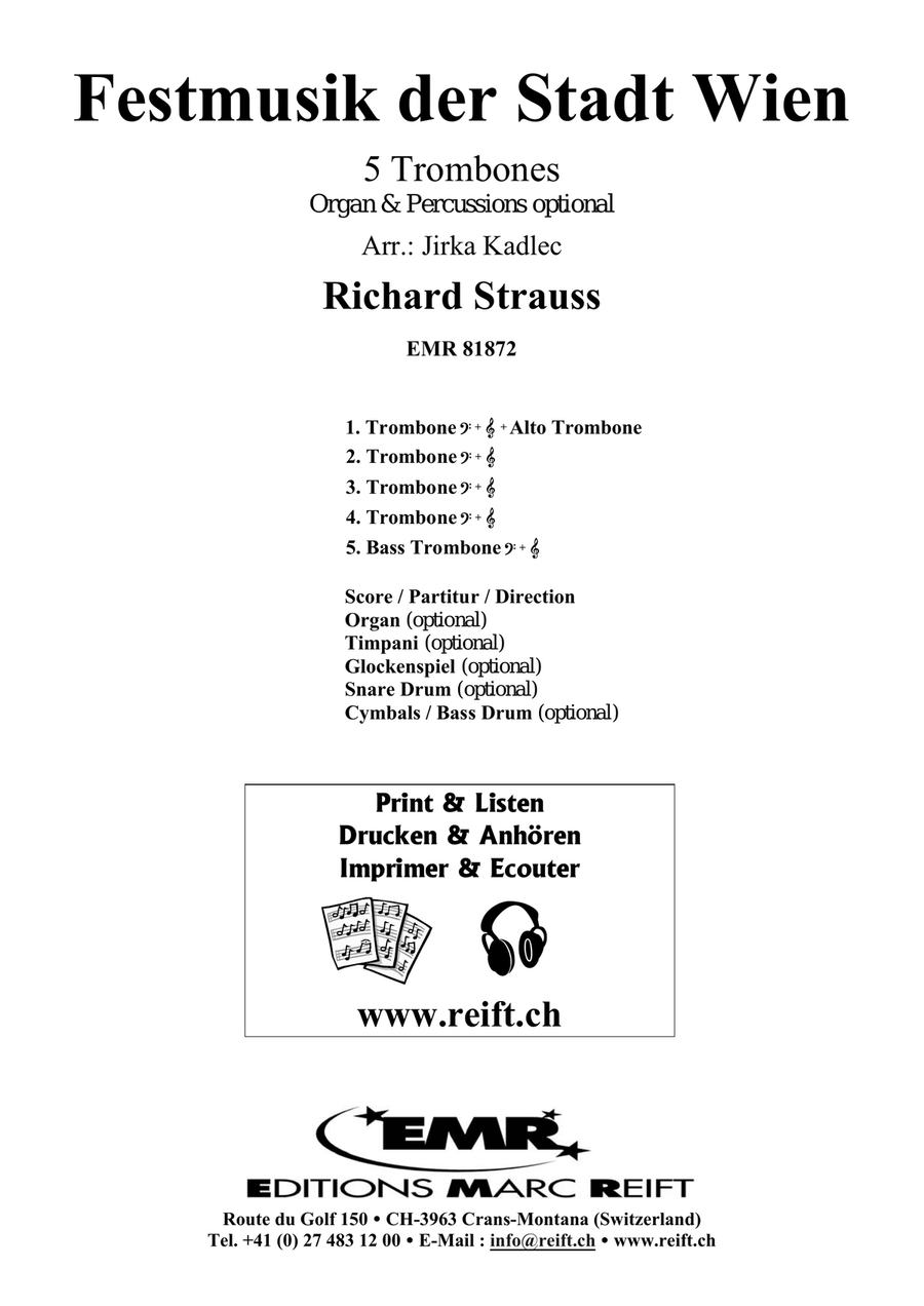 Festmusik der Stadt Wien Festmusik der Stadt Wien Trombone scores gallery preview page 2