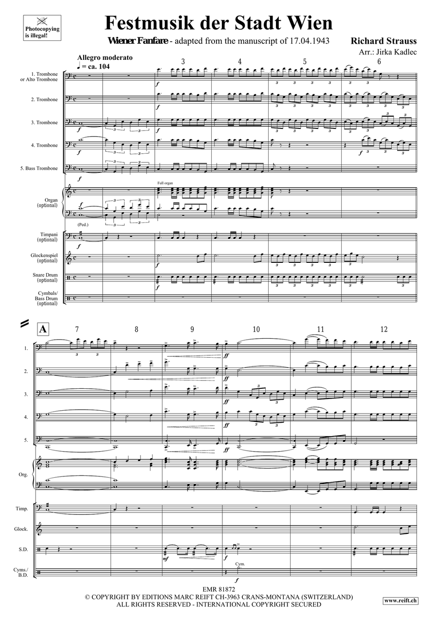 Festmusik der Stadt Wien Festmusik der Stadt Wien Trombone scores gallery preview page 3