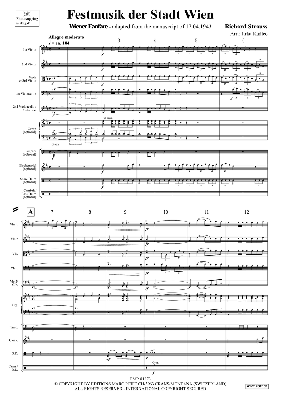 Festmusik der Stadt Wien Festmusik der Stadt Wien String Quintet scores gallery preview page 3