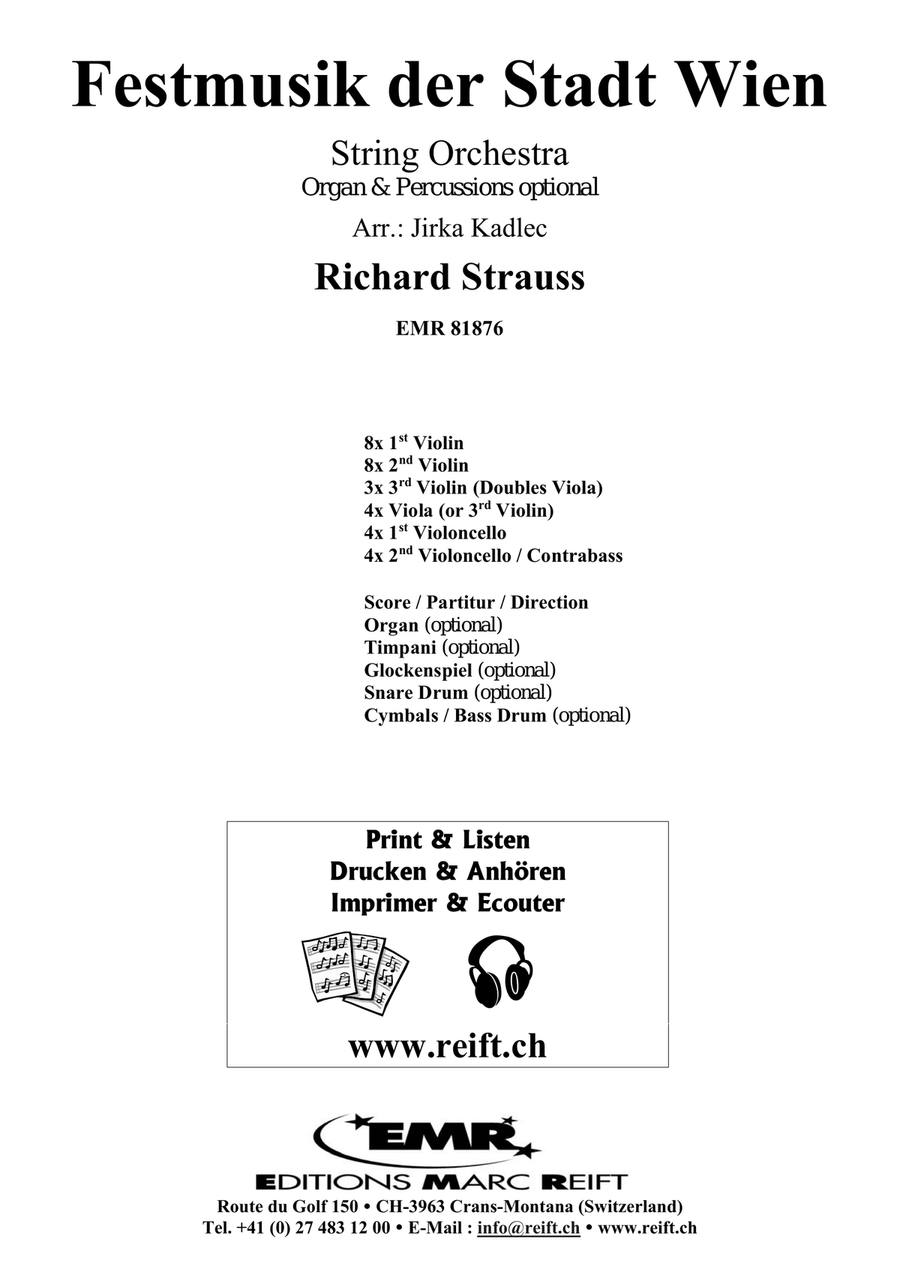Festmusik der Stadt Wien Festmusik der Stadt Wien String Orchestra scores gallery preview page 2