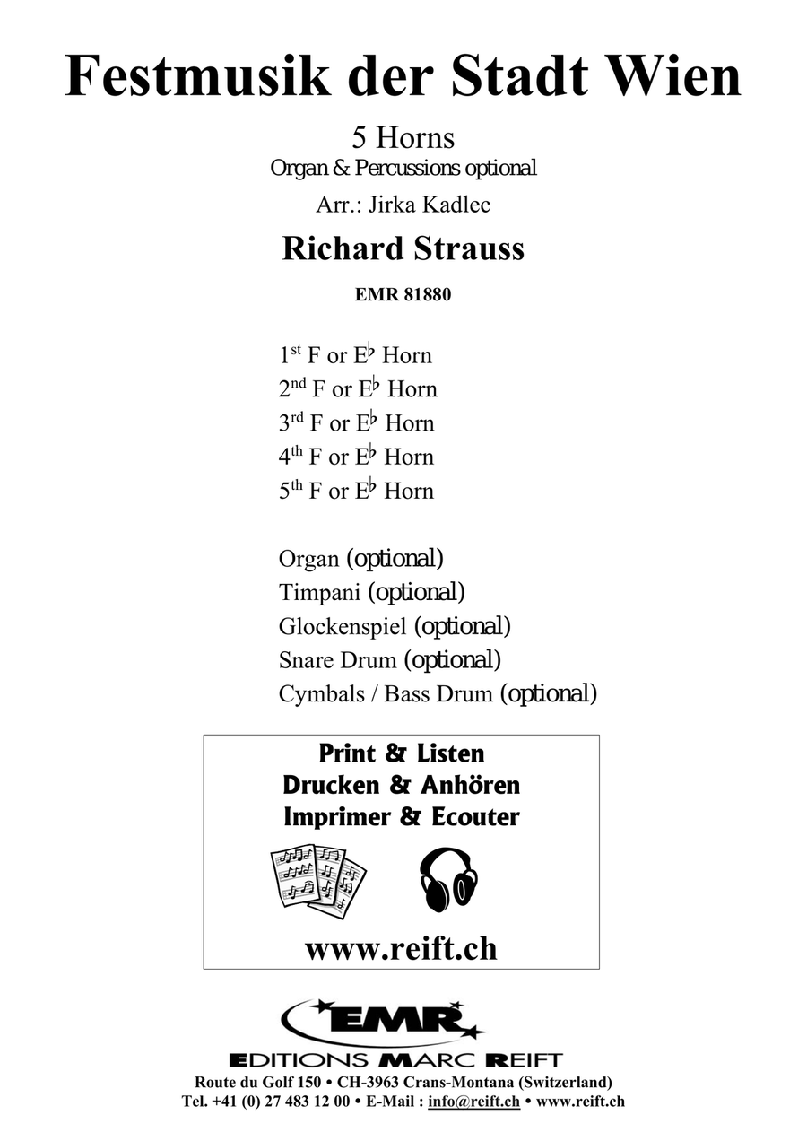 Festmusik der Stadt Wien Festmusik der Stadt Wien Horn scores gallery preview page 2