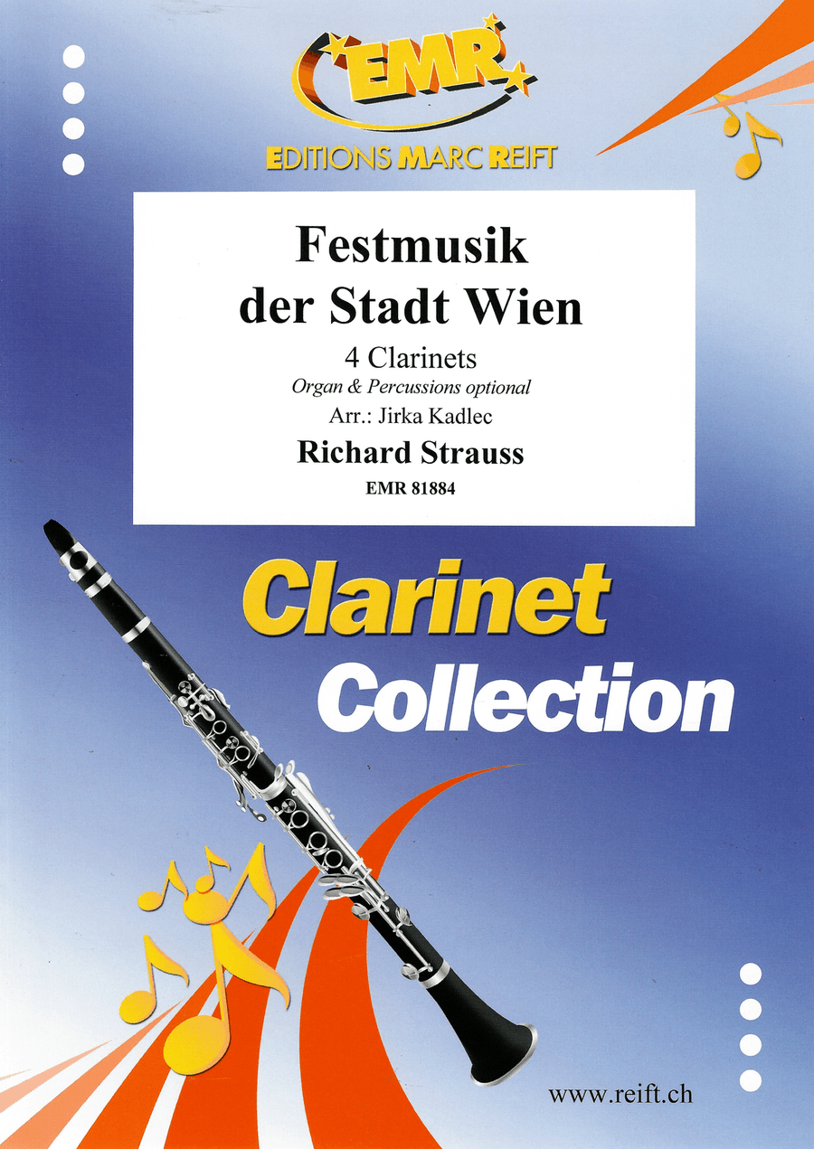 Festmusik der Stadt Wien Festmusik der Stadt Wien Clarinet Quartet scores gallery preview page 1