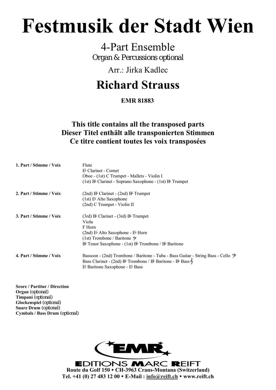 Festmusik der Stadt Wien Festmusik der Stadt Wien Score scores gallery preview page 2