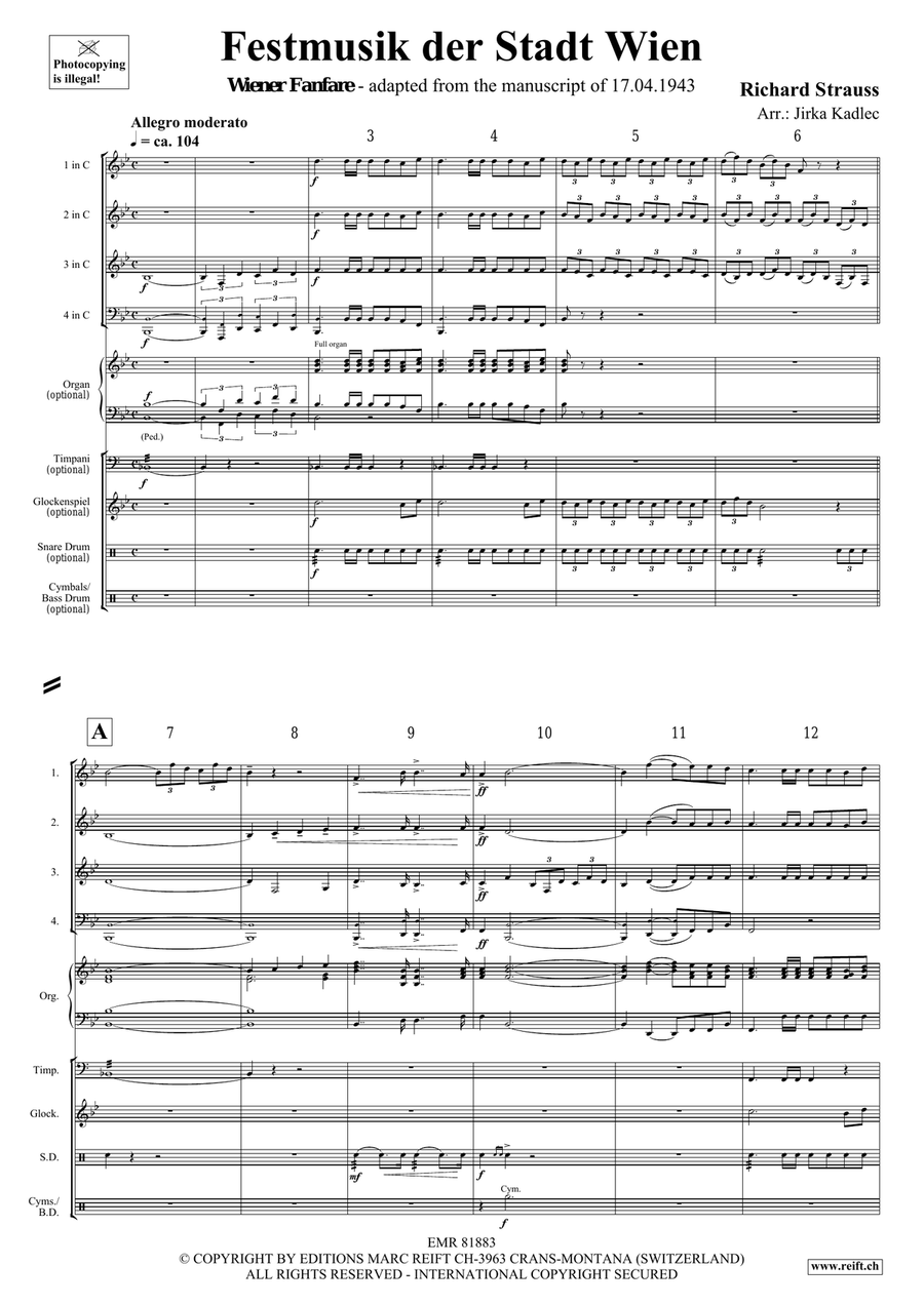 Festmusik der Stadt Wien Festmusik der Stadt Wien Score scores gallery preview page 3