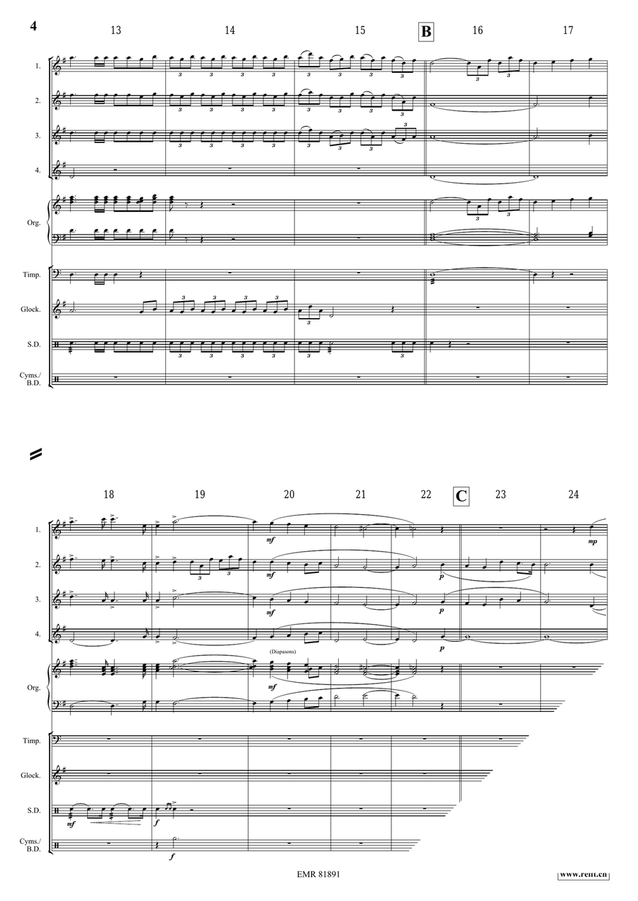 Festmusik der Stadt Wien Festmusik der Stadt Wien Flute Quartet scores gallery preview page 4