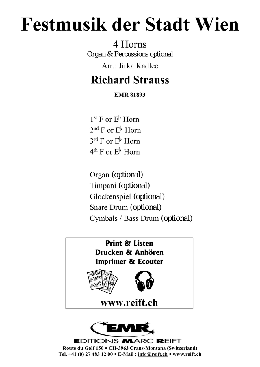 Festmusik der Stadt Wien Festmusik der Stadt Wien Horn scores gallery preview page 2