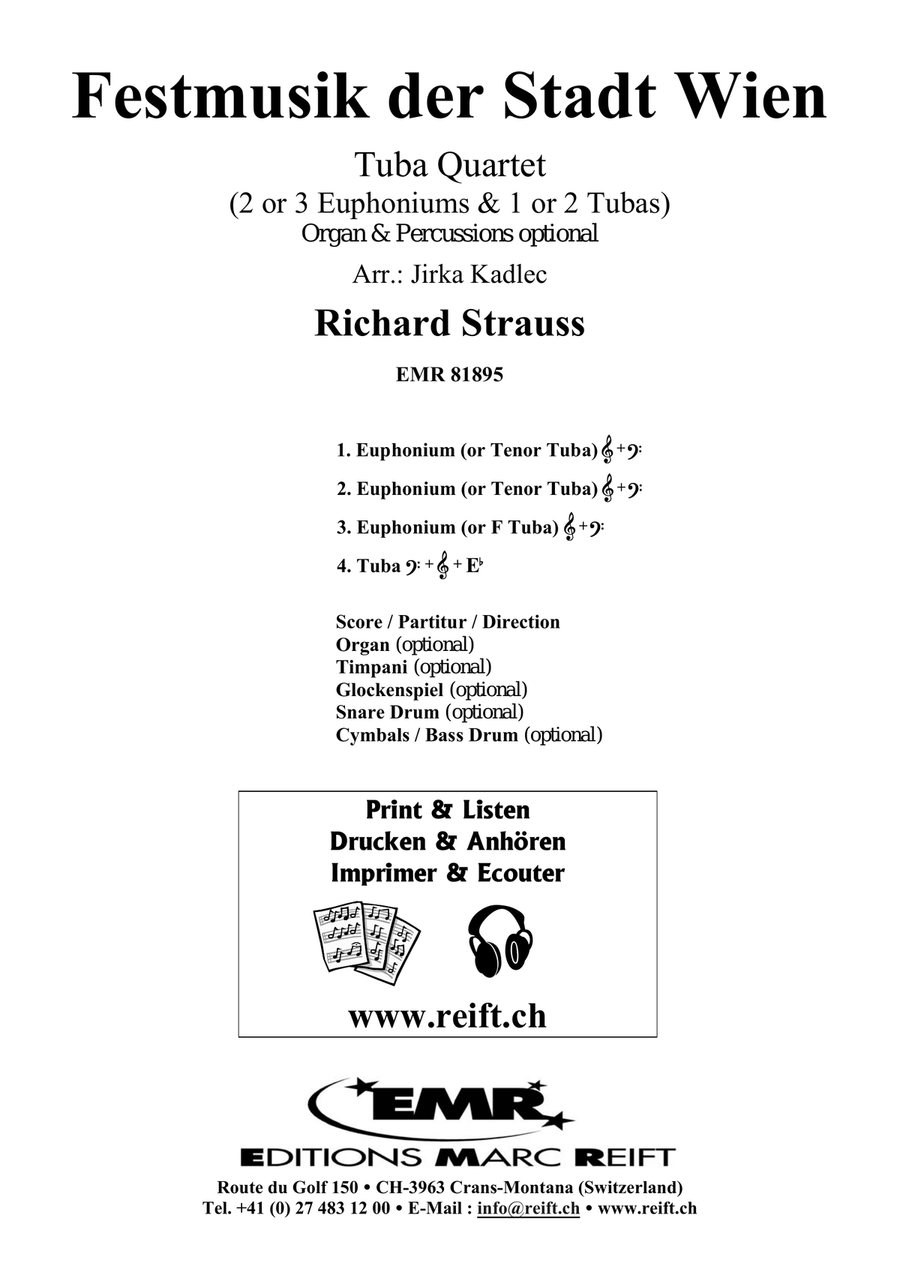 Festmusik der Stadt Wien Festmusik der Stadt Wien Tuba Quartet scores gallery preview page 2
