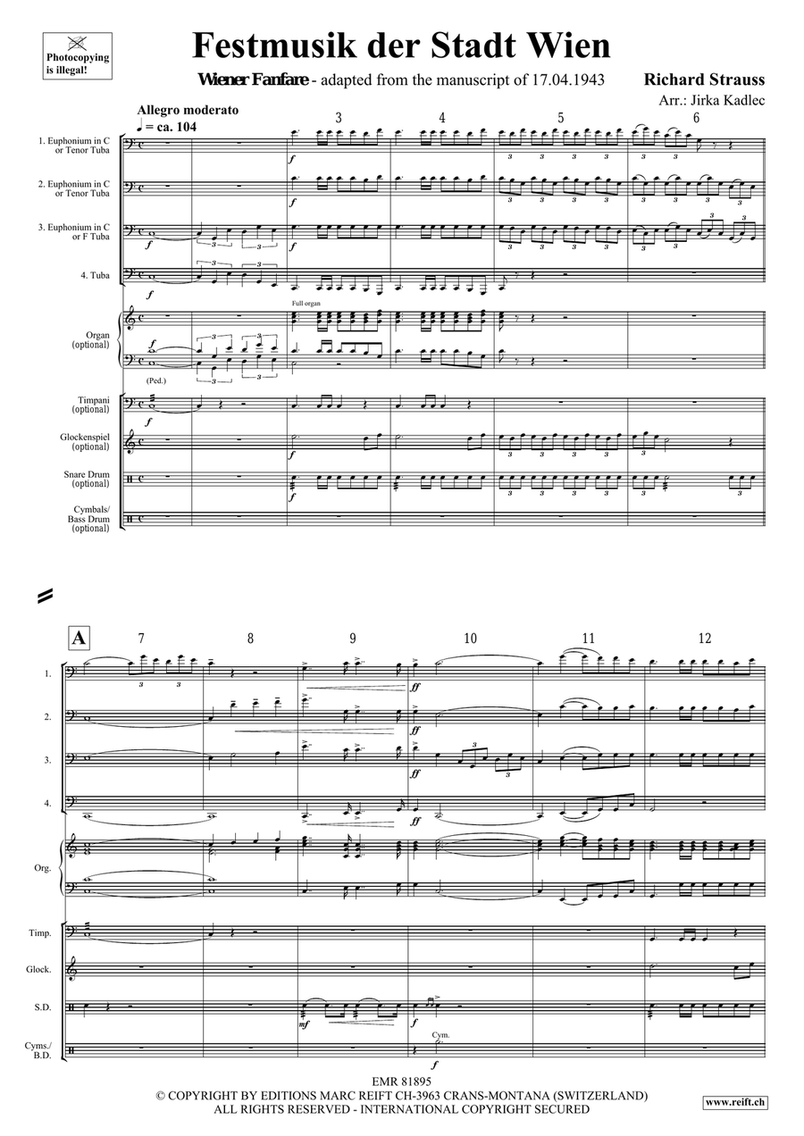 Festmusik der Stadt Wien Festmusik der Stadt Wien Tuba Quartet scores gallery preview page 3