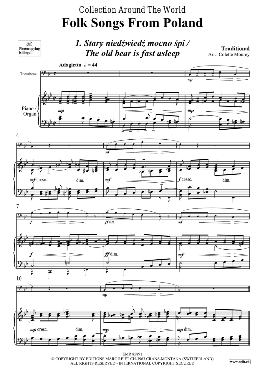Folk Songs From Poland Folk Songs From Poland Organ scores gallery preview page 4