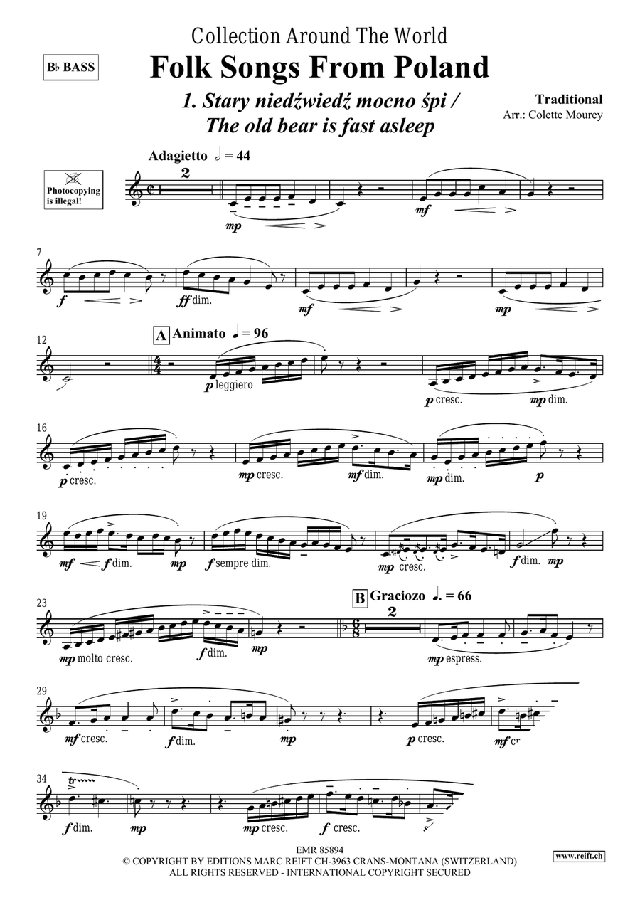 Folk Songs From Poland Folk Songs From Poland Organ scores gallery preview page 3