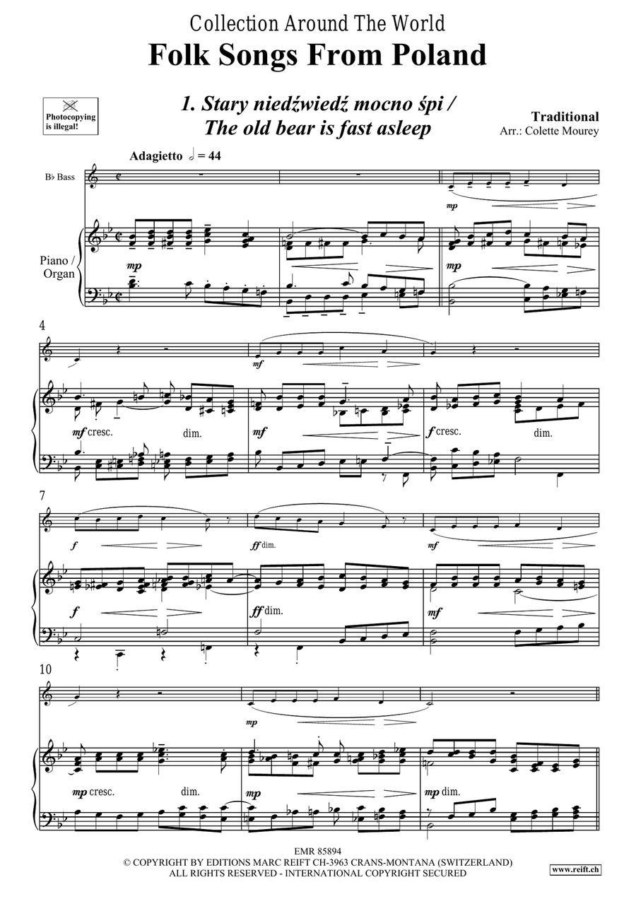 Folk Songs From Poland Folk Songs From Poland Organ scores gallery preview page 4