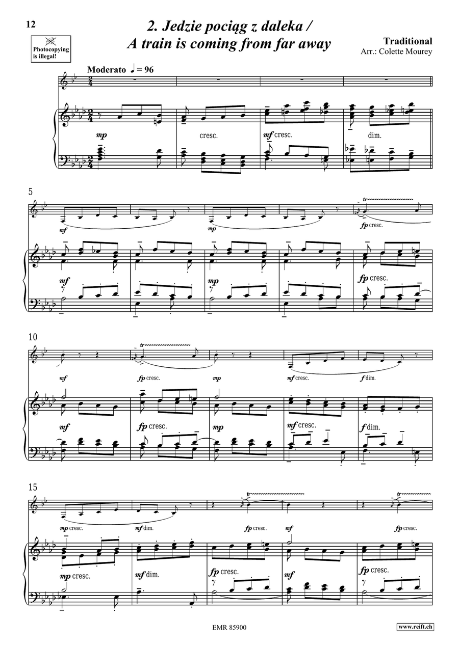 Folk Songs From Poland Folk Songs From Poland Bass Clarinet scores gallery preview page 6