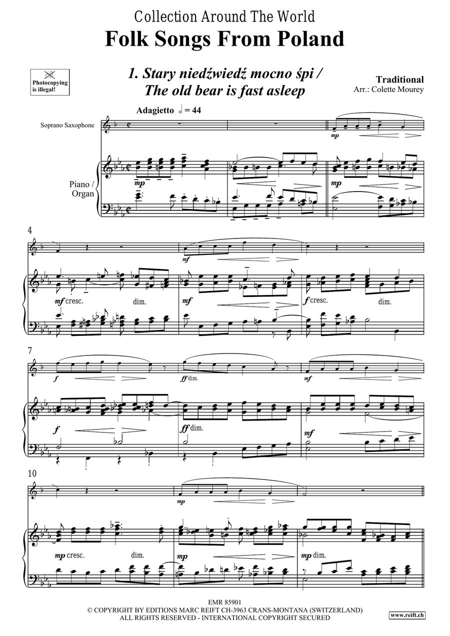 Folk Songs From Poland Folk Songs From Poland Soprano Saxophone scores gallery preview page 4