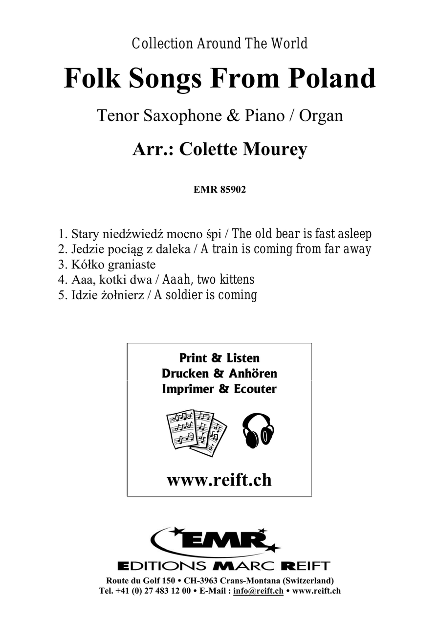 Folk Songs From Poland Folk Songs From Poland Tenor Saxophone scores gallery preview page 2