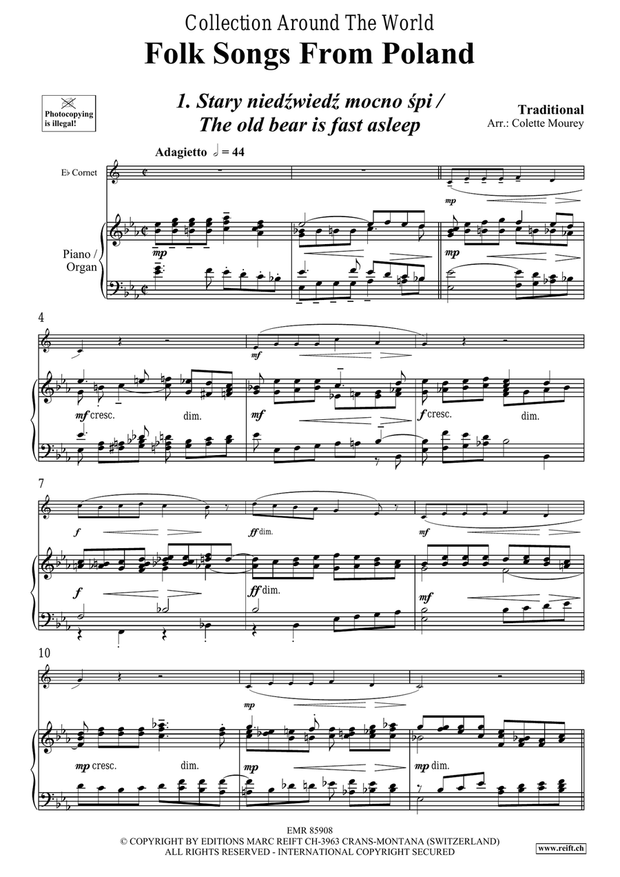 Folk Songs From Poland Folk Songs From Poland Cornet scores gallery preview page 4